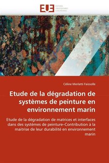 Couverture_Etude de la dégradation de systèmes de peinture en environnement marin