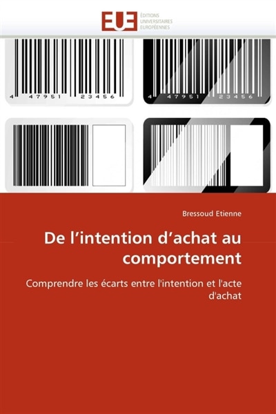Front cover_De l''intention d''achat au comportement