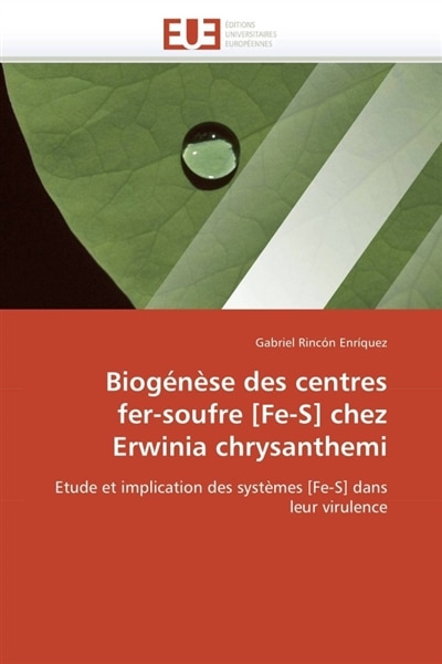 Front cover_Biogénèse des centres fer-soufre [fe-s] chez erwinia chrysanthemi
