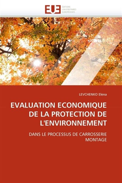 Couverture_Evaluation economique de la protection de l''environnement