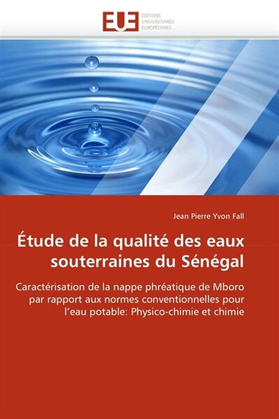 Front cover_Etude de la qualité des eaux souterraines du sénégal