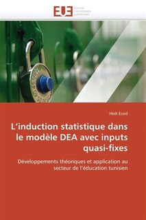 Couverture_L induction statistique dans le mod&egrave;le dea avec inputs quasi-fixes