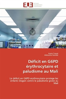 Front cover_Déficit en G6PD érythrocytaire et paludisme au Mali