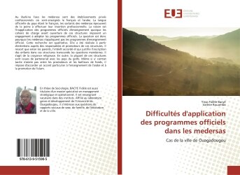 Difficultés d'application des programmes officiels dans les medersas: Cas de la ville de Ouagadougou
