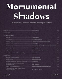 Couverture_Monumental Shadows: On Museums, Memory and the Making of History