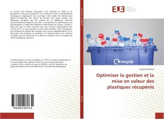 Front cover_Optimiser la gestion et la mise en valeur des plastiques récupérés