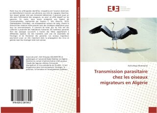 Couverture_Transmission parasitaire chez les oiseaux migrateurs en Algerie