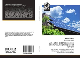Couverture_Elaboration et caract&eacute;risation structurale,morphologique et optique