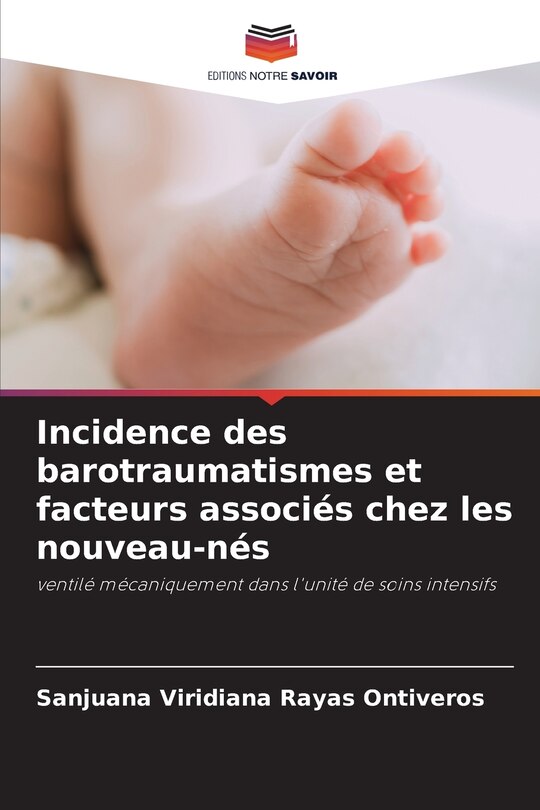 Couverture_Incidence des barotraumatismes et facteurs associés chez les nouveau-nés