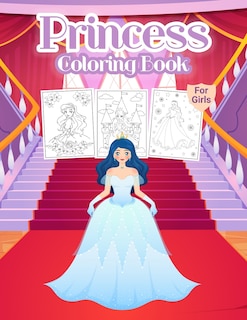 Front cover_Princess Coloring Book for Girls