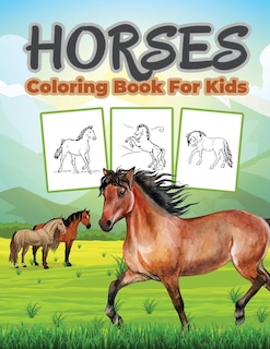 Front cover_Horse Coloring Book for Kids