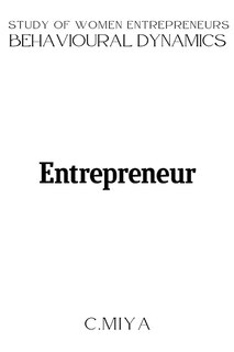 Couverture_Study of Women Entrepreneurs' Behavioural Dynamics