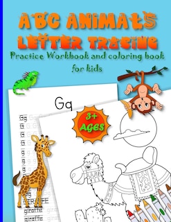 Couverture_ABC ANIMALS LETTER TRACING practice workbook and coloring book for kids ages 3+