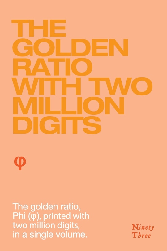 Front cover_The Golden Ratio with two million digits