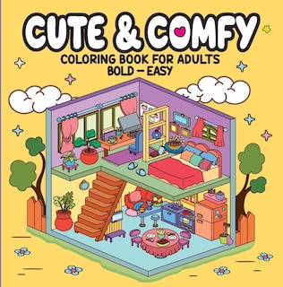 Front cover_Cute & Comfy - Coloring Book for Adults