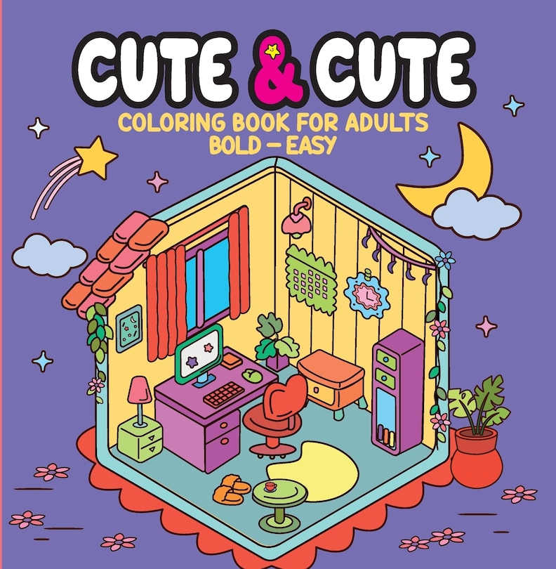 Front cover_Cute & Cute - Coloring Book for Adults