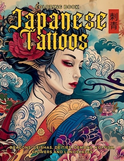Front cover_Japanese Tattoos Coloring Book The Art of Irezumi