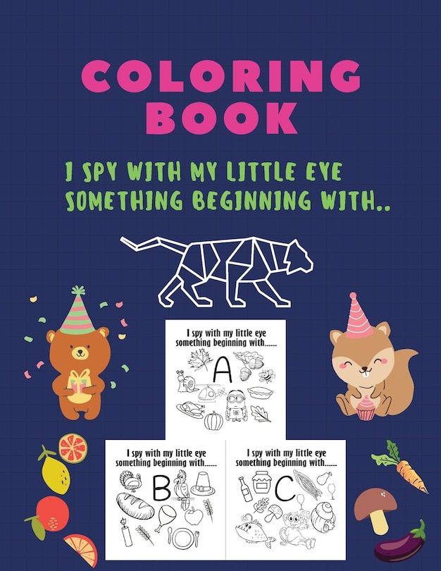 Couverture_Coloring Book, I spy with my little eye something beginning with