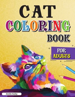Front cover_Cats with Mandalas - Adult Coloring Book