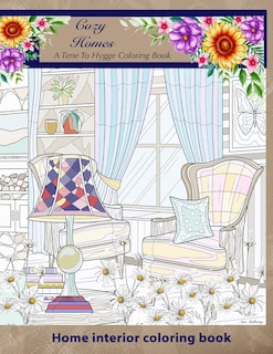 Front cover_Cozy Homes. A Time to Hygge coloring Book.