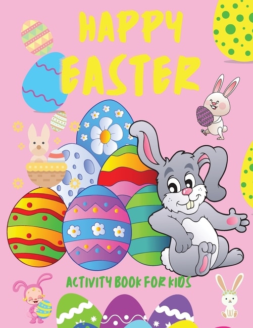 Front cover_Happy Easter Activity Book for Kids