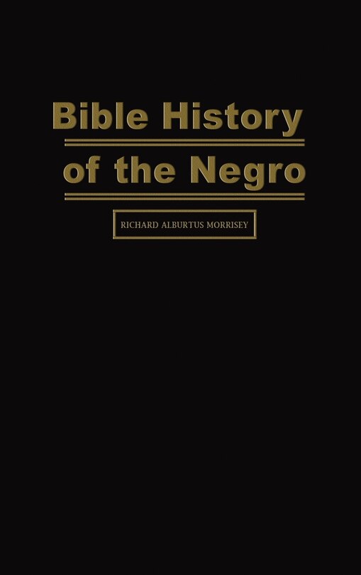 Front cover_Bible History of the Negro
