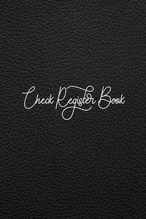 Front cover_Check Register Book Journal