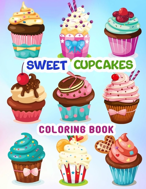 Couverture_Sweet Cupcakes Coloring Book