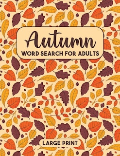 Front cover_Autumn Word Search Book with Solutions