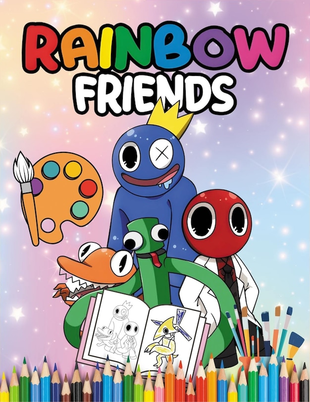 Couverture_Rainbow Friends coloring book