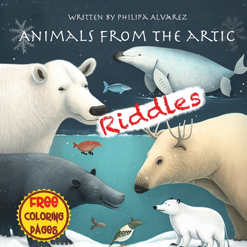 Front cover_Animals from the Artic Riddles and Coloring Pages