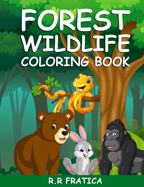 Front cover_Forest wildlife coloring book