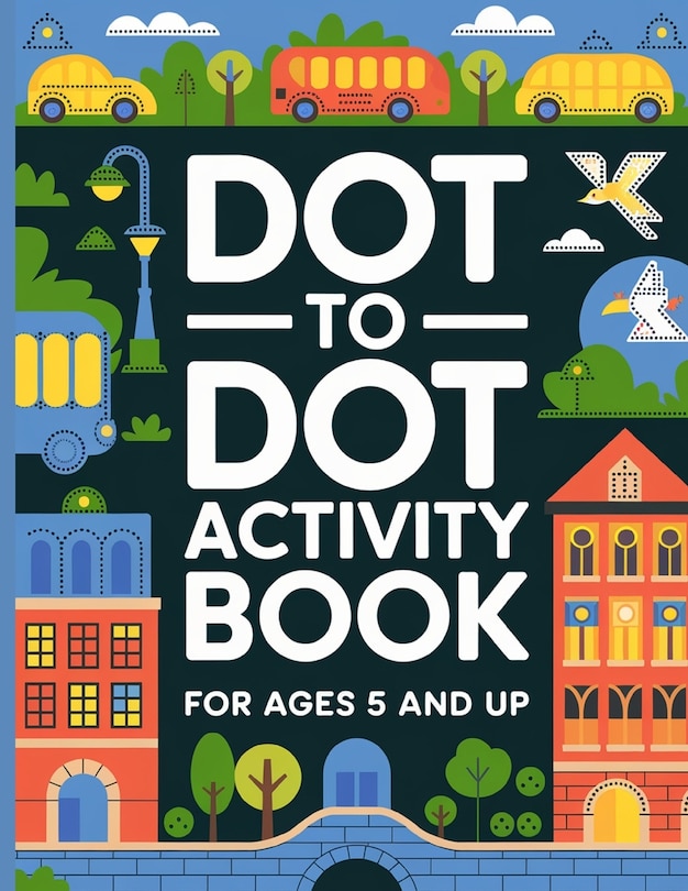 Front cover_Dot to Dot Activity Book for Kids