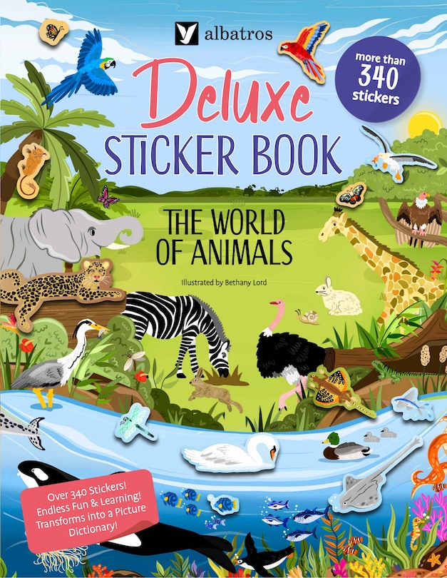 Front cover_Deluxe Sticker Book: The World of Animals