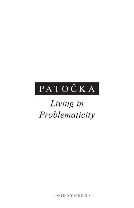Front cover_Living In Problematicity