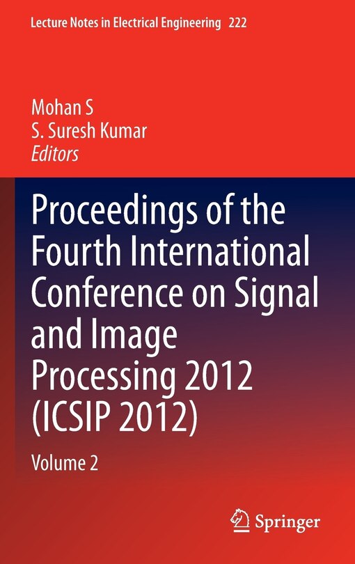 Couverture_Proceedings of the Fourth International Conference on Signal and Image Processing 2012 (ICSIP 2012)