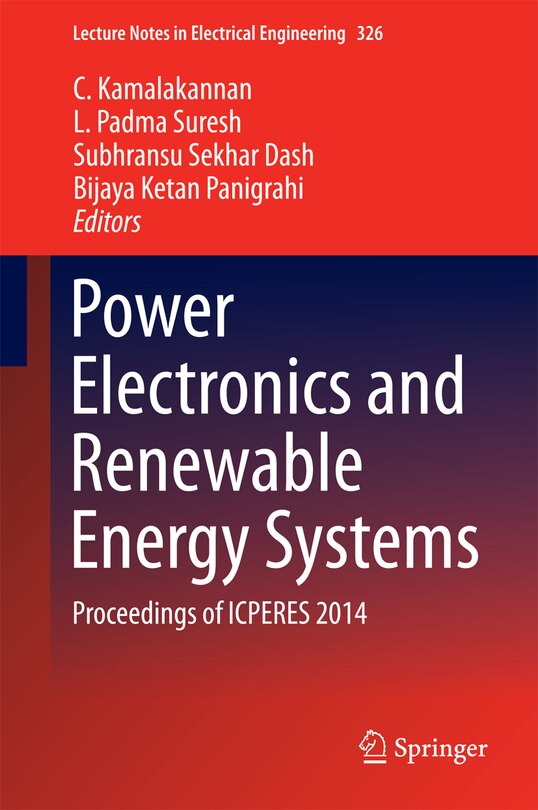 Front cover_Power Electronics and Renewable Energy Systems