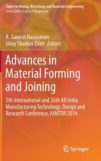 Couverture_Advances in Material Forming and Joining