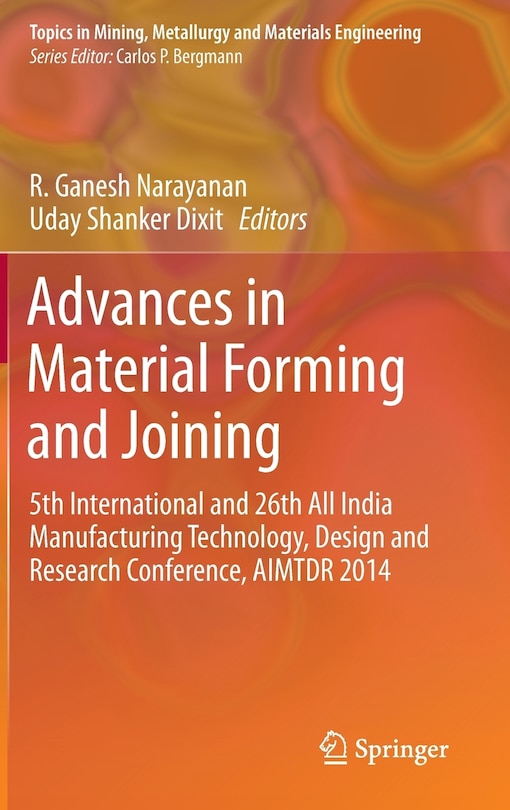 Couverture_Advances in Material Forming and Joining