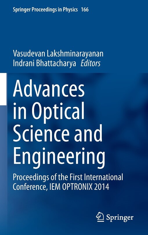 Front cover_Advances in Optical Science and Engineering