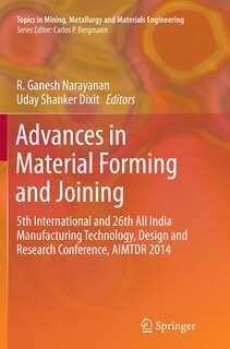 Couverture_Advances in Material Forming and Joining