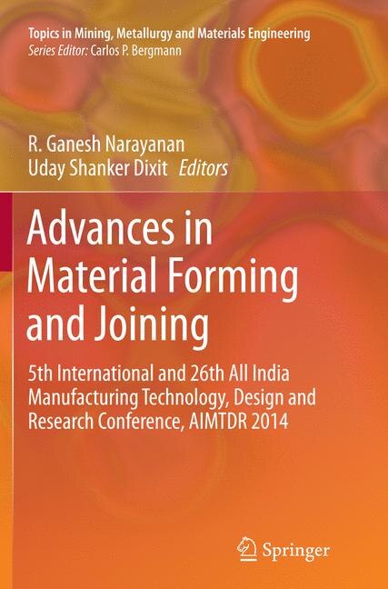 Couverture_Advances in Material Forming and Joining