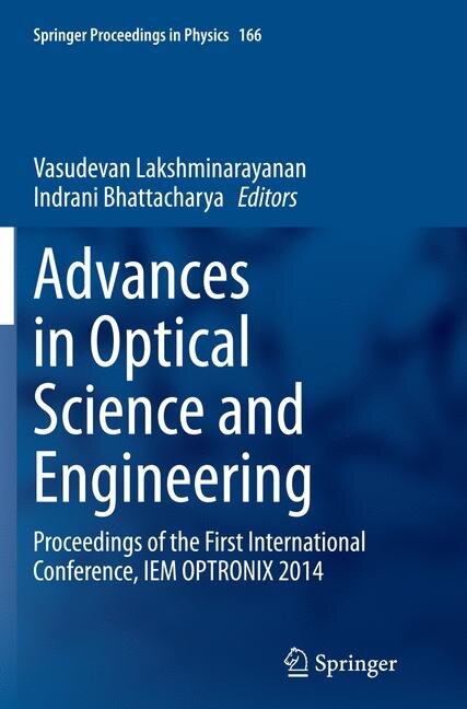 Front cover_Advances In Optical Science And Engineering