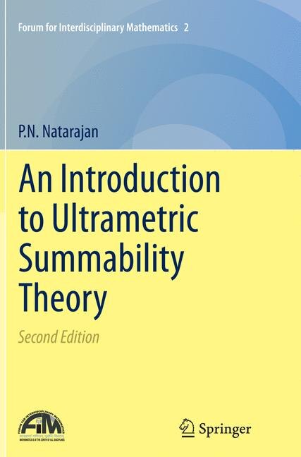 Couverture_An Introduction To Ultrametric Summability Theory