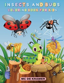 Front cover_Insects and bugs coloring book for kids