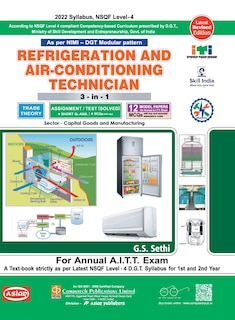 Front cover_Refrigeration & AC 3-In-1 Th./Asst./Model Papers (Nsqf -4 Syll.) 1st & 2nd Yr.