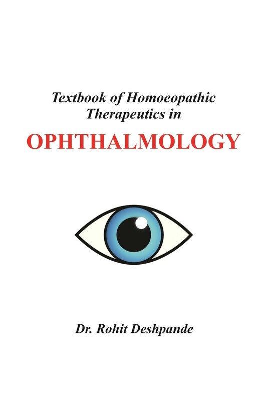Front cover_Textbook of Homoeopathic Therapeutics in Ophthalmology
