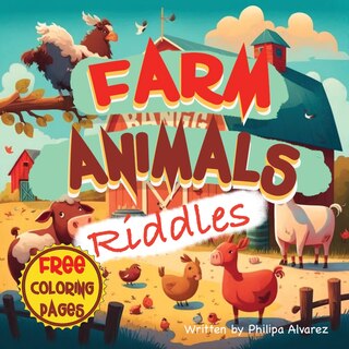 Front cover_Farm Animals Riddles and Coloring Pages for Kids
