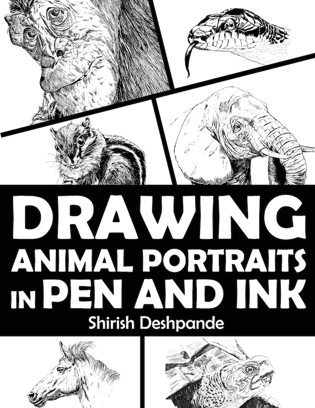 Couverture_Drawing Animal Portraits in Pen and Ink