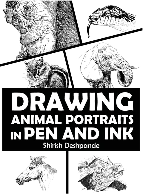 Couverture_Drawing Animal Portraits in Pen and Ink